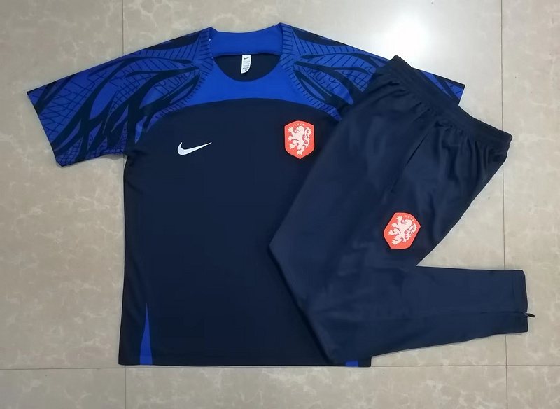 AAA Quality Netherlands 22/23 Dark Blue Training Kit Jerseys